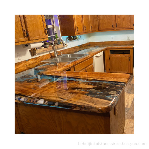 Houses Table Top Island Worktops Black Galaxy Granite Kitchen Countertop" could be shortened to "Black Galaxy Granite Kitchen Countertops" for a more focused and user-friendly title.